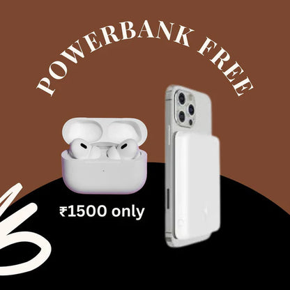 COMBO OFFER - Air Pro 2nd Generation ANC (Type - C) | Free 5000mah Magsafe Powerbank | 100% Warranty Covered